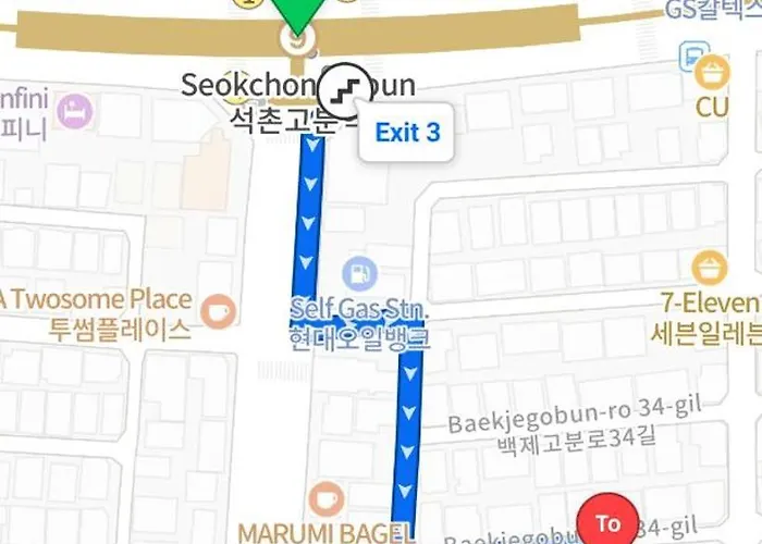강남및 코엑스직통 롯데월드 석촌호수 투룸 Appartement Seoel