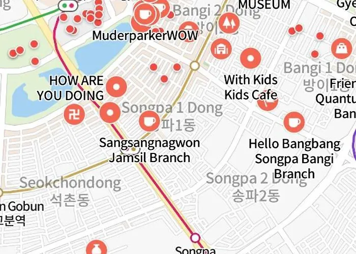Appartement 강남및 코엑스직통 롯데월드 석촌호수 투룸 Seoel